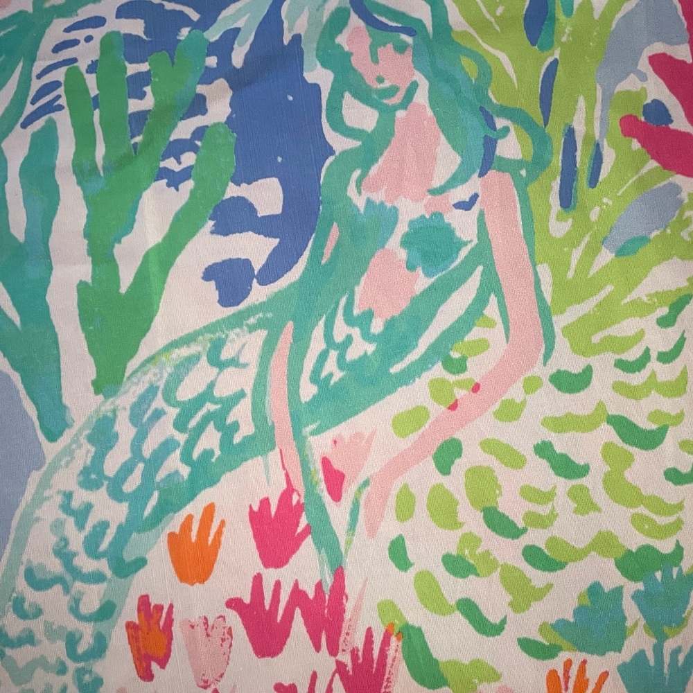 Lilly Pulitzer Mermaid Cove Shower Curtain